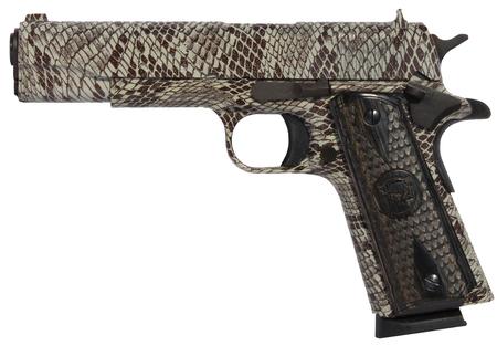 IVER 1911A1COPPERHEAD    45  5IN GVRN SNAKE TAN