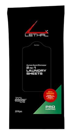 LETHAL 9685D6720W    2N1 LAUNDRY SHEETS 20PK