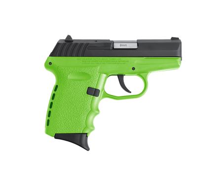 SCCY CPX2CBLGRD  9MM BLKLIME NOSAFE RED DOT  10R