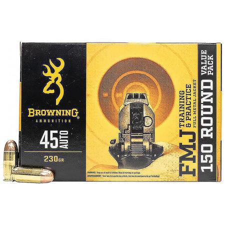 BROWNING TRAINING AND PRACTICE 230 GR FMJ 150 RNDS .45 ACP