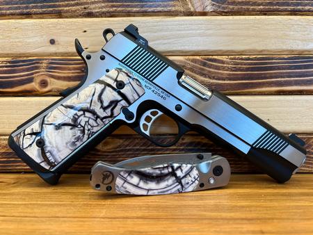 NIGHTHAWK 1911 TALON GOVERNMENT POLISHED FLATS STAINLESS FLUTED 5