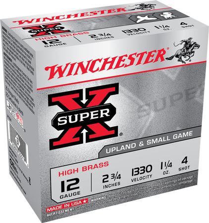 WINCHESTER SUPER X 12GA #4 25 RD BX