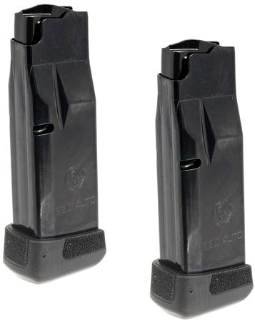 RUGER, MAGAZINE, 380 ACP, 12 ROUNDS FITS RUGER LCP MAX, STEEL, BLUED FINISH, 2PK