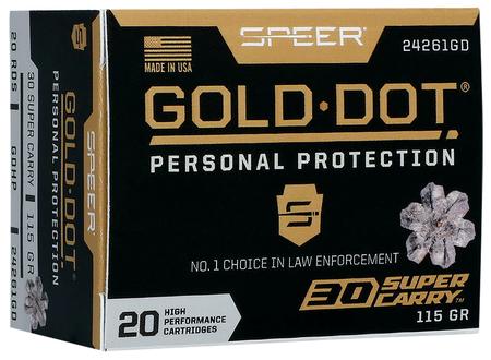SPEER GOLD DOT HOLLOW POINT 30SC 115GR