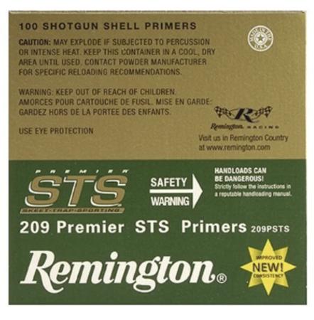 REMINGTON 209 PREMIER STS PRIMERS 10 BOXES OF 100 (1000 COUNT)
