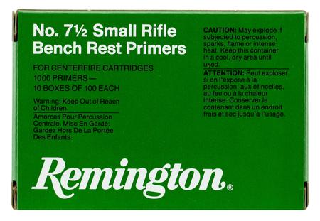 REM 22628 7-1/2 CENTERFIRE SMALL RIFLE BENCHREST PRIMERS 1000 10/100