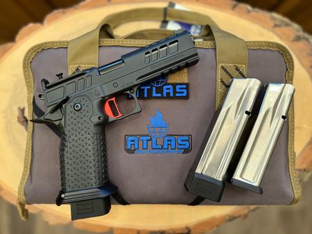 ATLAS GUNWORKS ATHENA V2 DLC BLACK FINISH AMBI SAFETY RED TRIG RMR/SRO READY 9MM