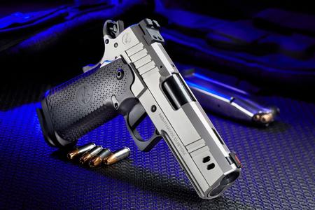 NIGHTHAWK 1911 BDS9 IOS COMMANDER (DOUBLE STACK) SILVER DLC FINISH 4.25