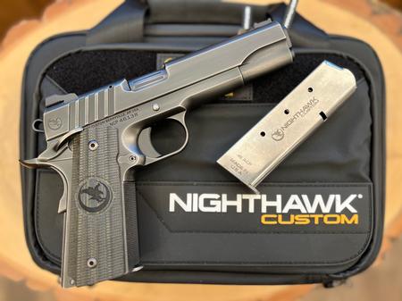NIGHTHAWK 1911 TROOPER IOS GOVERNMENT SMOKED NITRIDE BLACK OUT 5